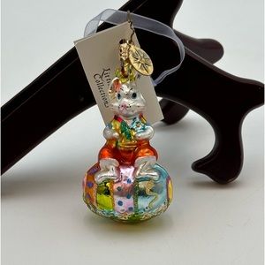 Christopher Radko BUNNY HATCH Gem Ornament Easter Egg-2002